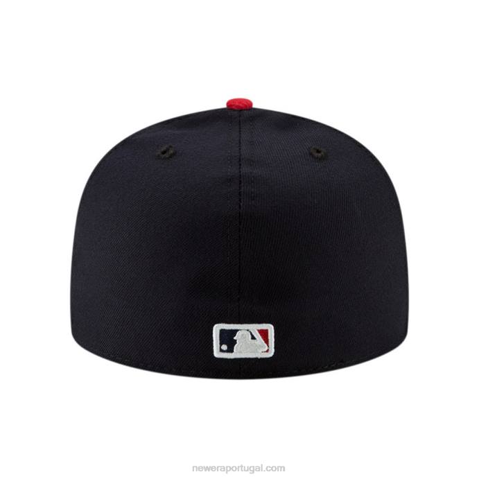 FFTN304 New Era Atlanta Braves autêntico em campo casa boné 59fifty da marinha