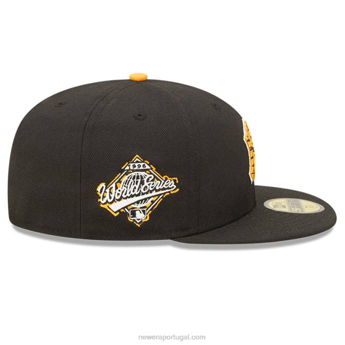 FFTN306 New Era New York Yankees Tiger Fill Black 59Fifty Boné Justo