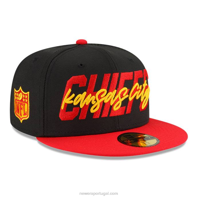 FFTN307 New Era Boné kansas city chiefs nfl draft black 59fifty