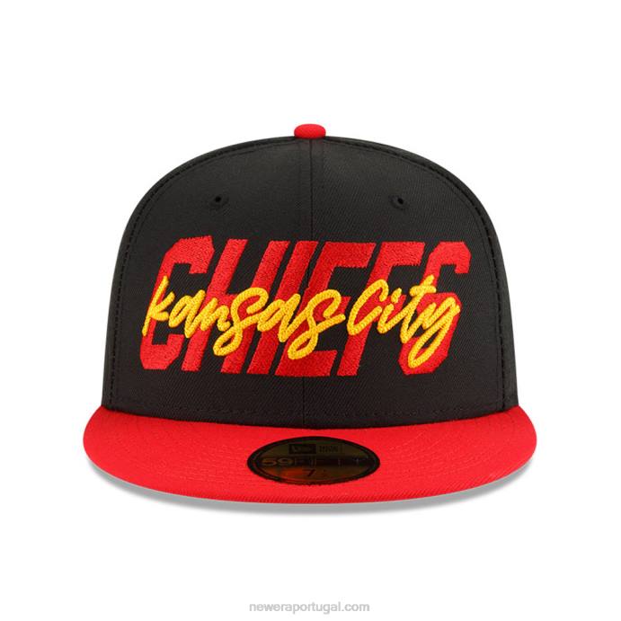 FFTN307 New Era Boné kansas city chiefs nfl draft black 59fifty
