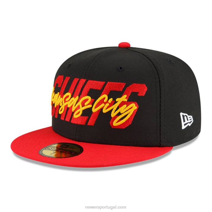 FFTN307 New Era Boné kansas city chiefs nfl draft black 59fifty