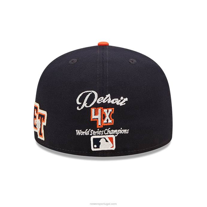 FFTN30 New Era boné detroit tigers ne letterman navy 59fifty