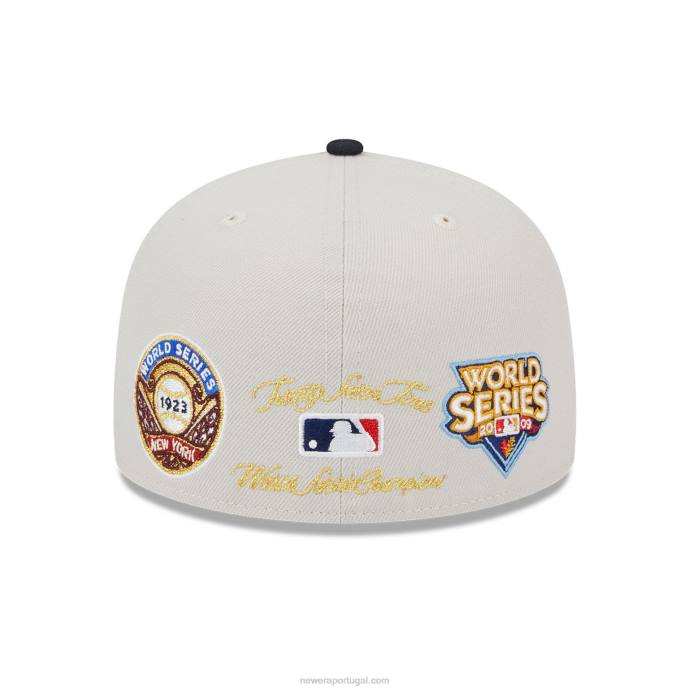 FFTN315 New Era new york yankees varsity letter stone 59fifty boné ajustado