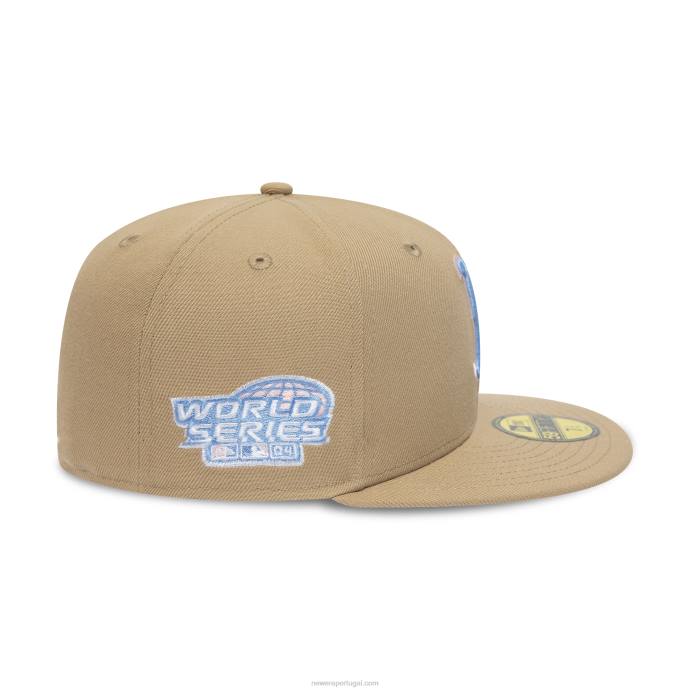 FFTN31 New Era boton red sox 2004 world series tan 59fifty boné ajustado