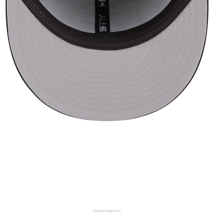 FFTN320 New Era chicago white sox mlb clubhouse boné preto 59fifty