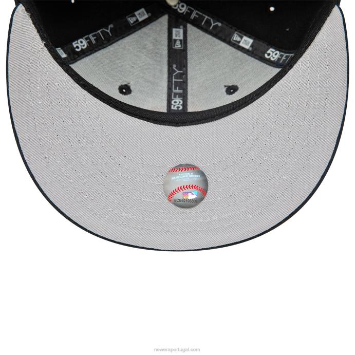 FFTN322 New Era San Francisco Giants Dual Logo Preto 59Fifty Boné Justo
