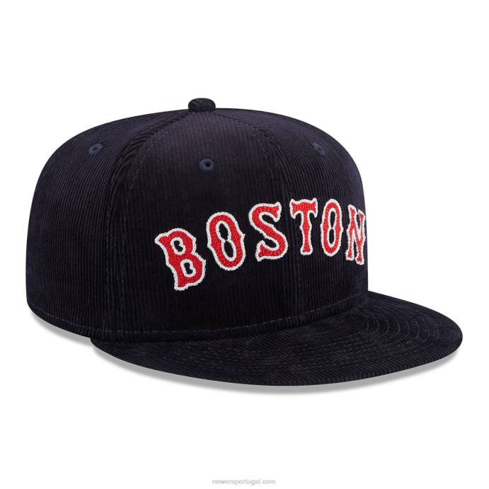 FFTN323 New Era boston red sox boné vintage com cordão marinho 59fifty