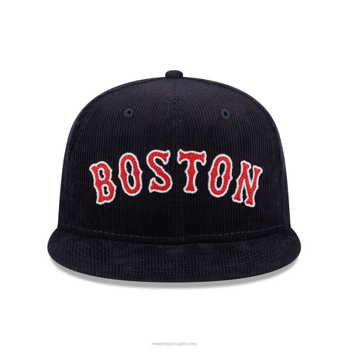 FFTN323 New Era boston red sox boné vintage com cordão marinho 59fifty