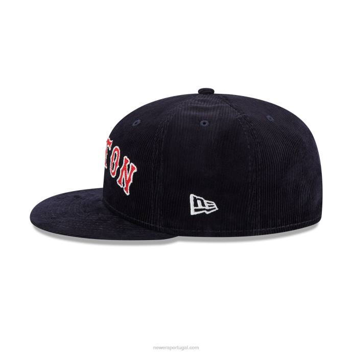 FFTN323 New Era boston red sox boné vintage com cordão marinho 59fifty