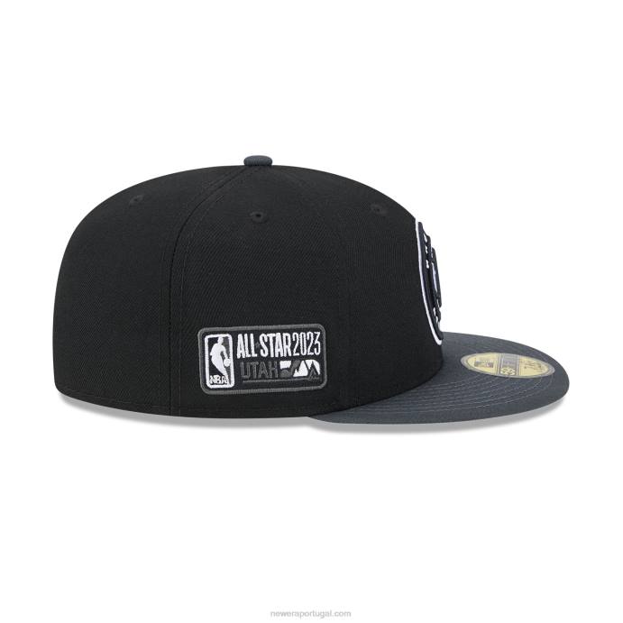 FFTN324 New Era brooklyn nets nba all star game boné preto 59fifty
