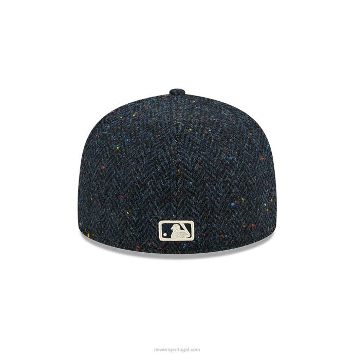 FFTN325 New Era Boné New York Yankees Harris Tweed Navy 59 Fifty