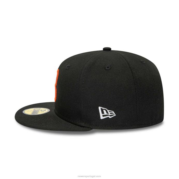 FFTN327 New Era baltimore orioles 50º aniversário boné preto 59fifty