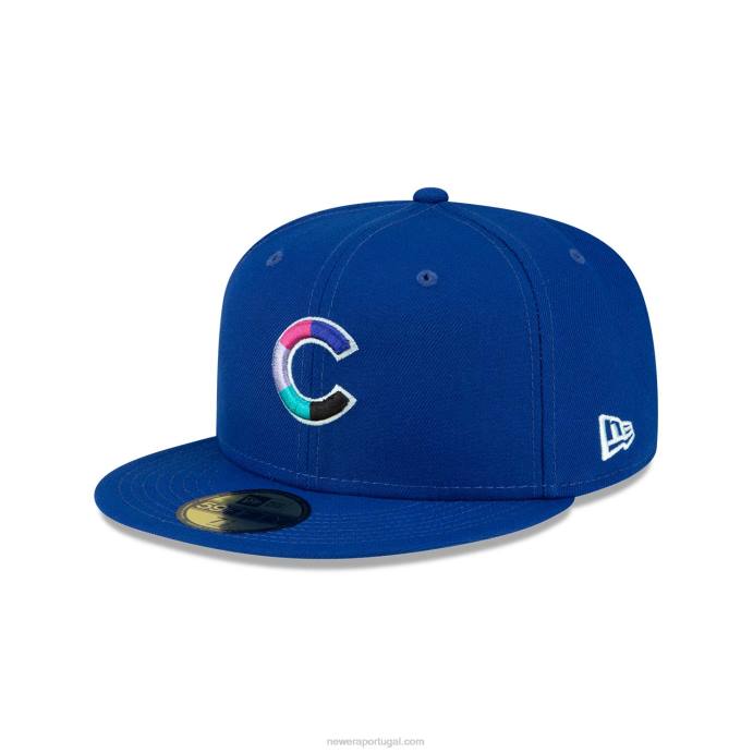 FFTN328 New Era chicago cubs boné azul polarlights 59fifty