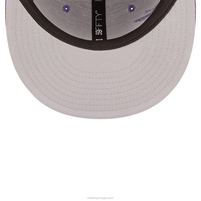 FFTN32 New Era boné justo arizona Diamondbacks mlb Blooming Purple 59Fifty