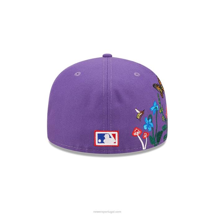 FFTN32 New Era boné justo arizona Diamondbacks mlb Blooming Purple 59Fifty