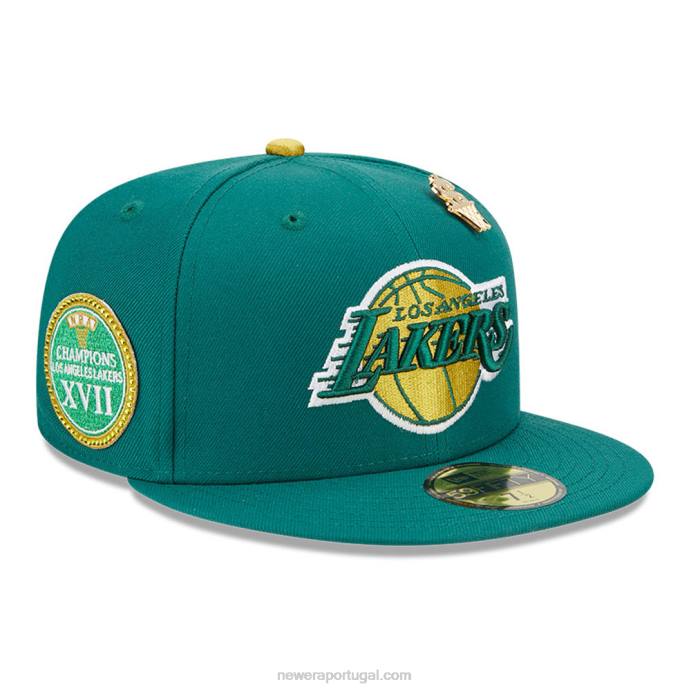FFTN332 New Era boné la lakers max bet verde 59fifty