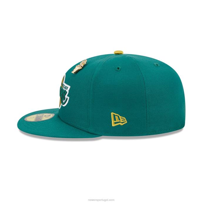 FFTN332 New Era boné la lakers max bet verde 59fifty