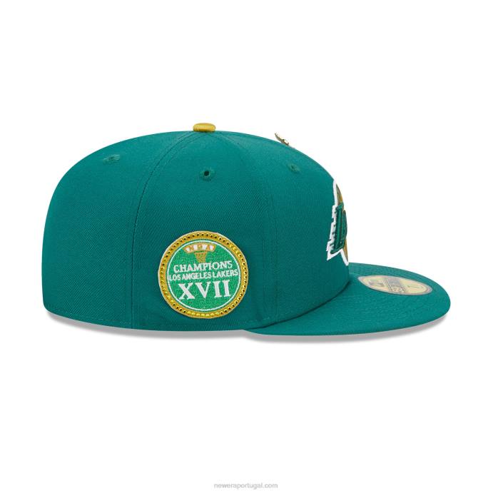 FFTN332 New Era boné la lakers max bet verde 59fifty