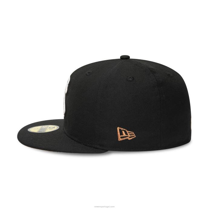 FFTN335 New Era Boné Lehigh Valley IronPigs Milb Preto 59Fifty
