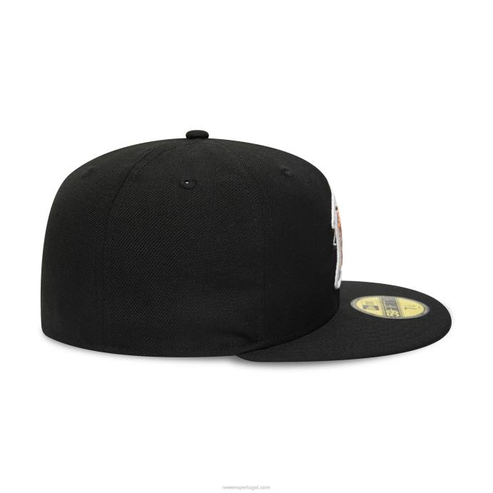 FFTN335 New Era Boné Lehigh Valley IronPigs Milb Preto 59Fifty