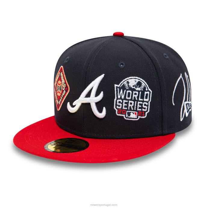 FFTN336 New Era Boné atlanta braves historic champs navy 59fifty