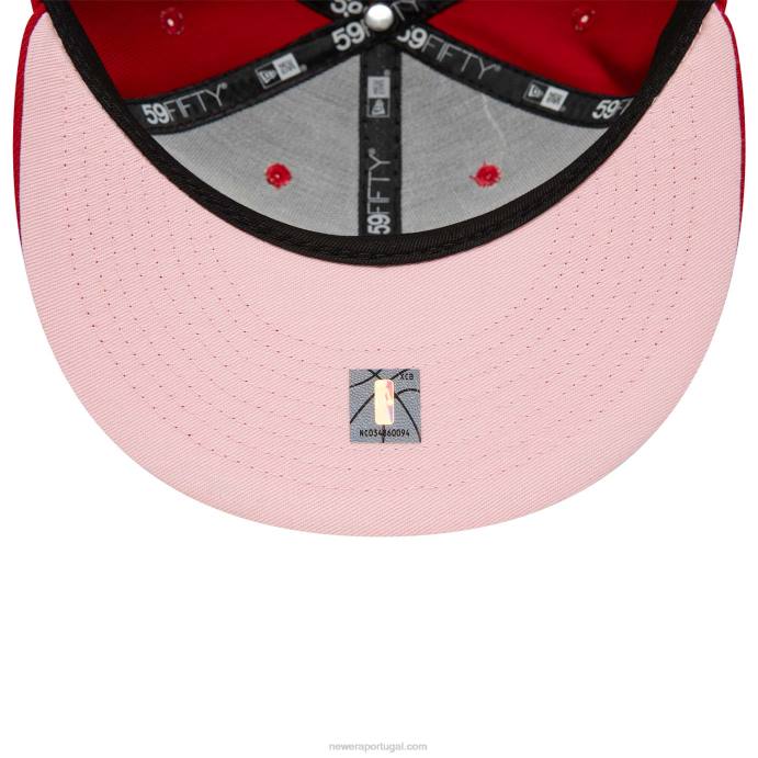 FFTN345 New Era chicago bulls boné bordado coração vermelho 59fifty