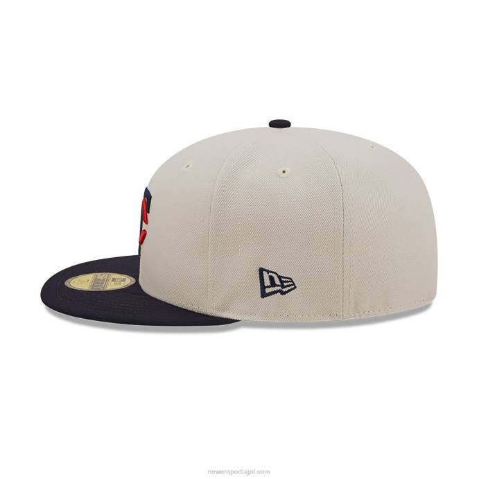 FFTN347 New Era minnesota twins fall boné clássico branco 59fifty