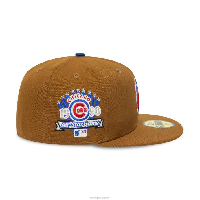 FFTN349 New Era boné chicago cubs 1990 all star game amendoim torrado 59fifty