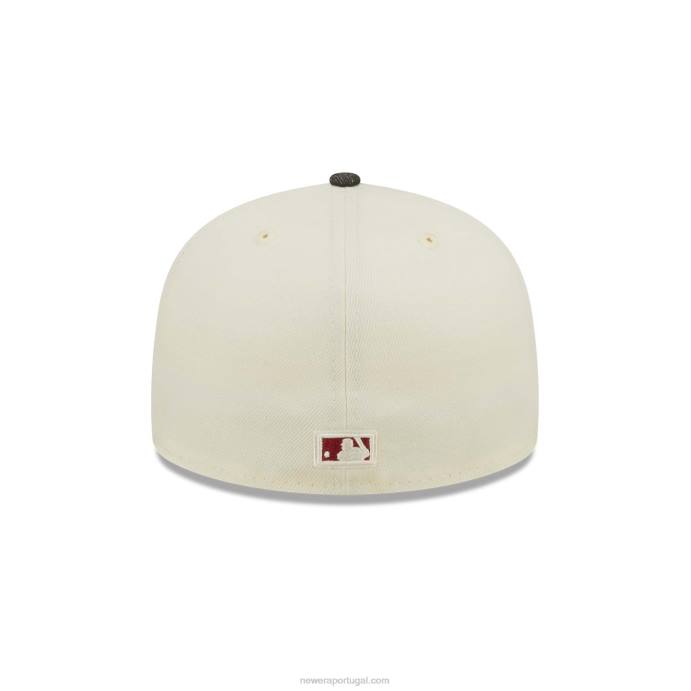FFTN354 New Era Boné philadelphia phillies mlb preto denim cromado branco 59fifty