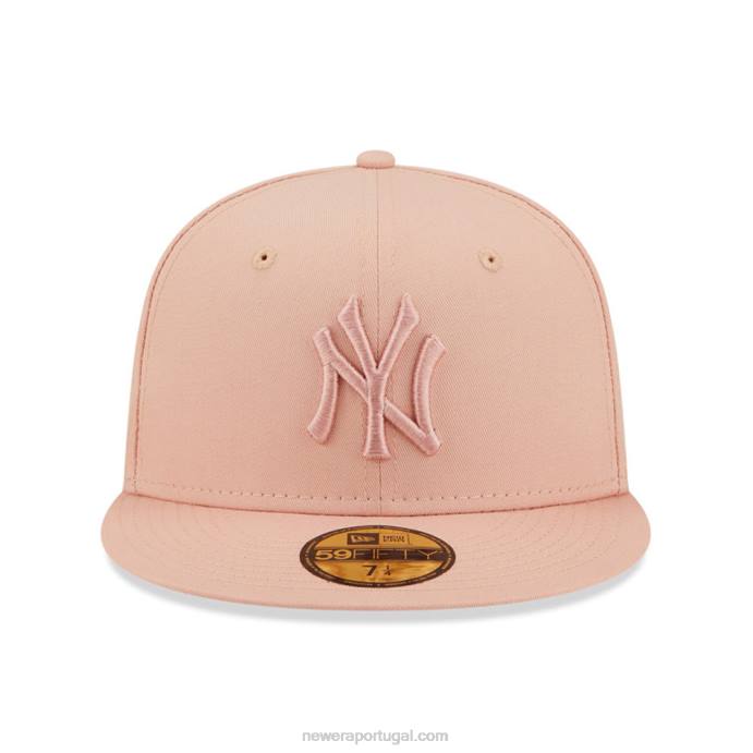 FFTN355 New Era Boné New York Yankees League Essential Rosa 59Fifty