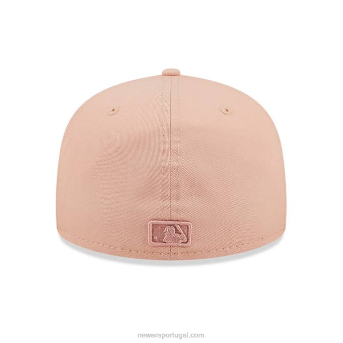 FFTN355 New Era Boné New York Yankees League Essential Rosa 59Fifty