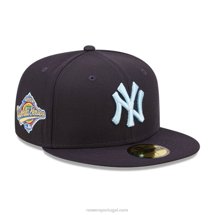 FFTN360 New Era Boné New York Yankees MLB Cloud Navy 59 Fifty