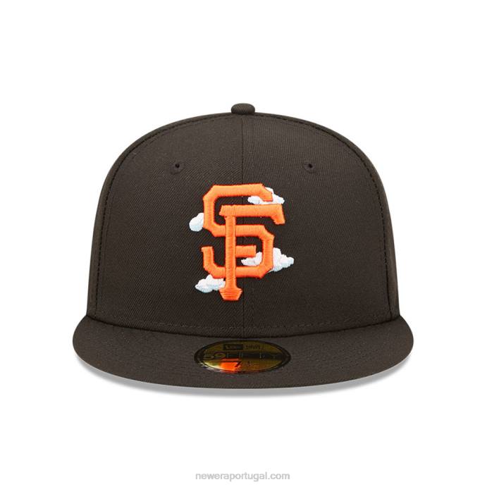 FFTN364 New Era San Francisco Giants Comic Cloud Black Boné 59 Fifty