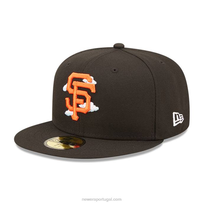 FFTN364 New Era San Francisco Giants Comic Cloud Black Boné 59 Fifty