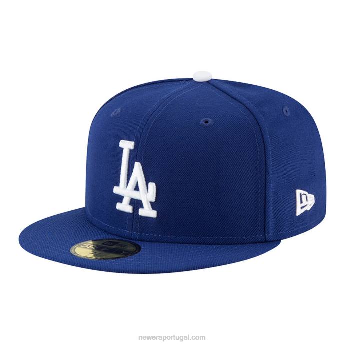 FFTN366 New Era la dodgers autêntico no jogo de campo azul 59fifty cap