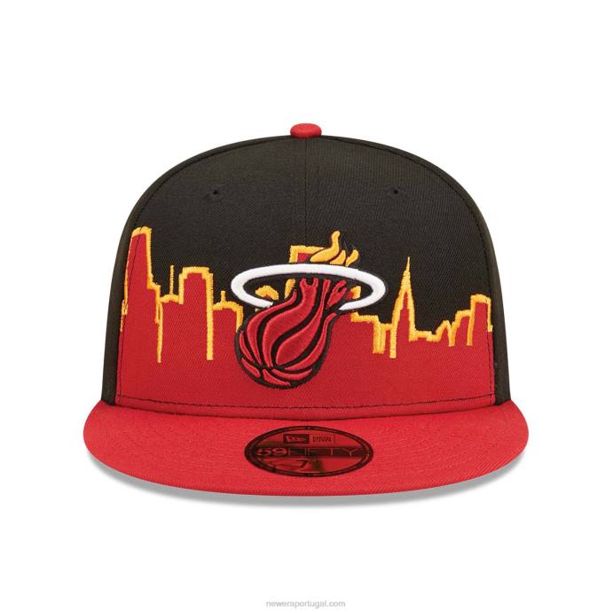 FFTN36 New Era Boné miami heat nba tip off 2022 preto 59fifty