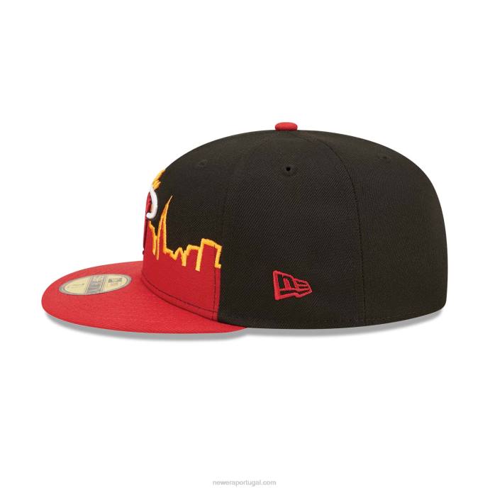 FFTN36 New Era Boné miami heat nba tip off 2022 preto 59fifty