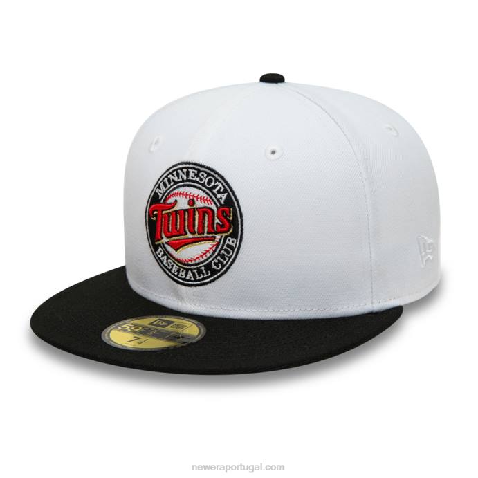 FFTN370 New Era boné minnesota twins mlb ótico branco 59fifty