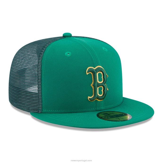 FFTN373 New Era Boné boston red sox st patricks day verde 59fifty