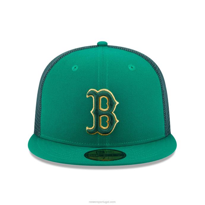 FFTN373 New Era Boné boston red sox st patricks day verde 59fifty