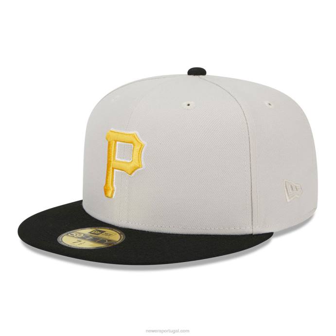 FFTN377 New Era pittsburgh pirates varsity letter stone 59fifty boné justo
