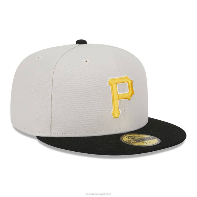 FFTN377 New Era pittsburgh pirates varsity letter stone 59fifty boné justo