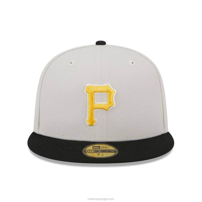 FFTN377 New Era pittsburgh pirates varsity letter stone 59fifty boné justo