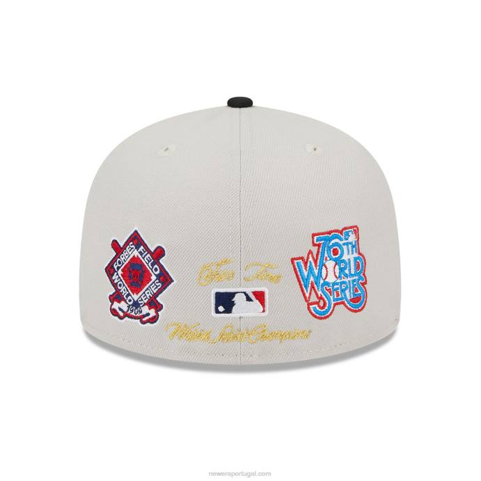 FFTN377 New Era pittsburgh pirates varsity letter stone 59fifty boné justo
