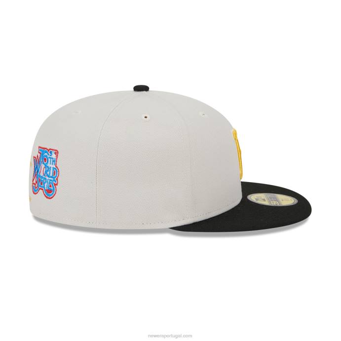 FFTN377 New Era pittsburgh pirates varsity letter stone 59fifty boné justo
