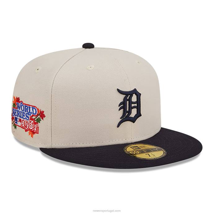 FFTN37 New Era detroit tigers fall boné clássico branco 59fifty