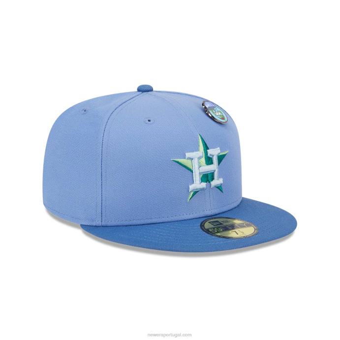FFTN380 New Era Boné houston astros espaço sideral azul 59fifty ajustado