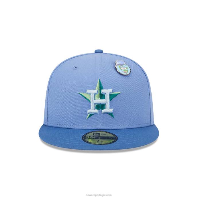FFTN380 New Era Boné houston astros espaço sideral azul 59fifty ajustado