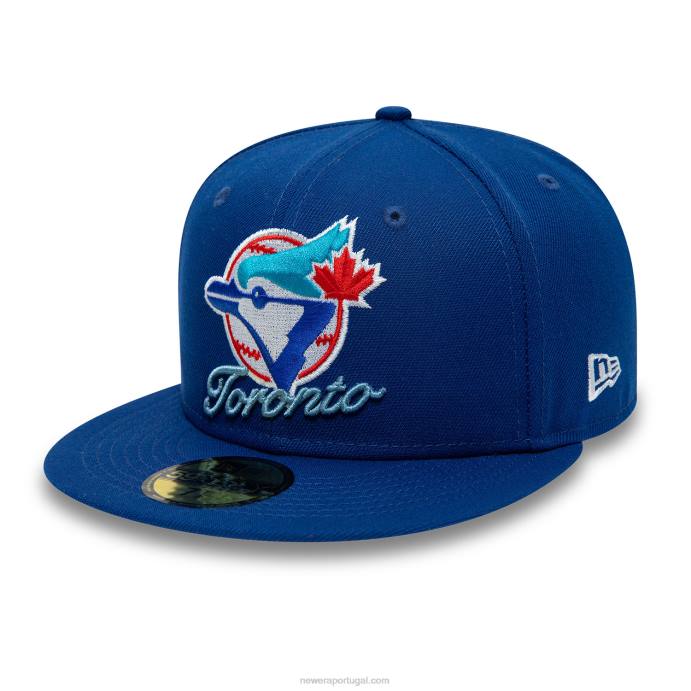 FFTN384 New Era toronto blue jays boné com logo azul dual 59fifty