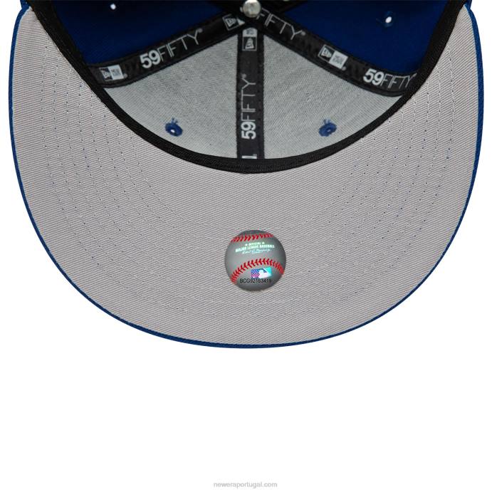FFTN384 New Era toronto blue jays boné com logo azul dual 59fifty